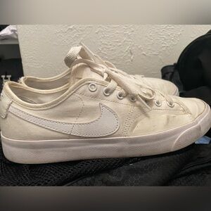 Nike Women's White Canvas Low-Top Sneakers